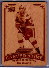 2023-24 Upper Deck Engrained Henrik Zetterberg Carved In Time Card # CT-21