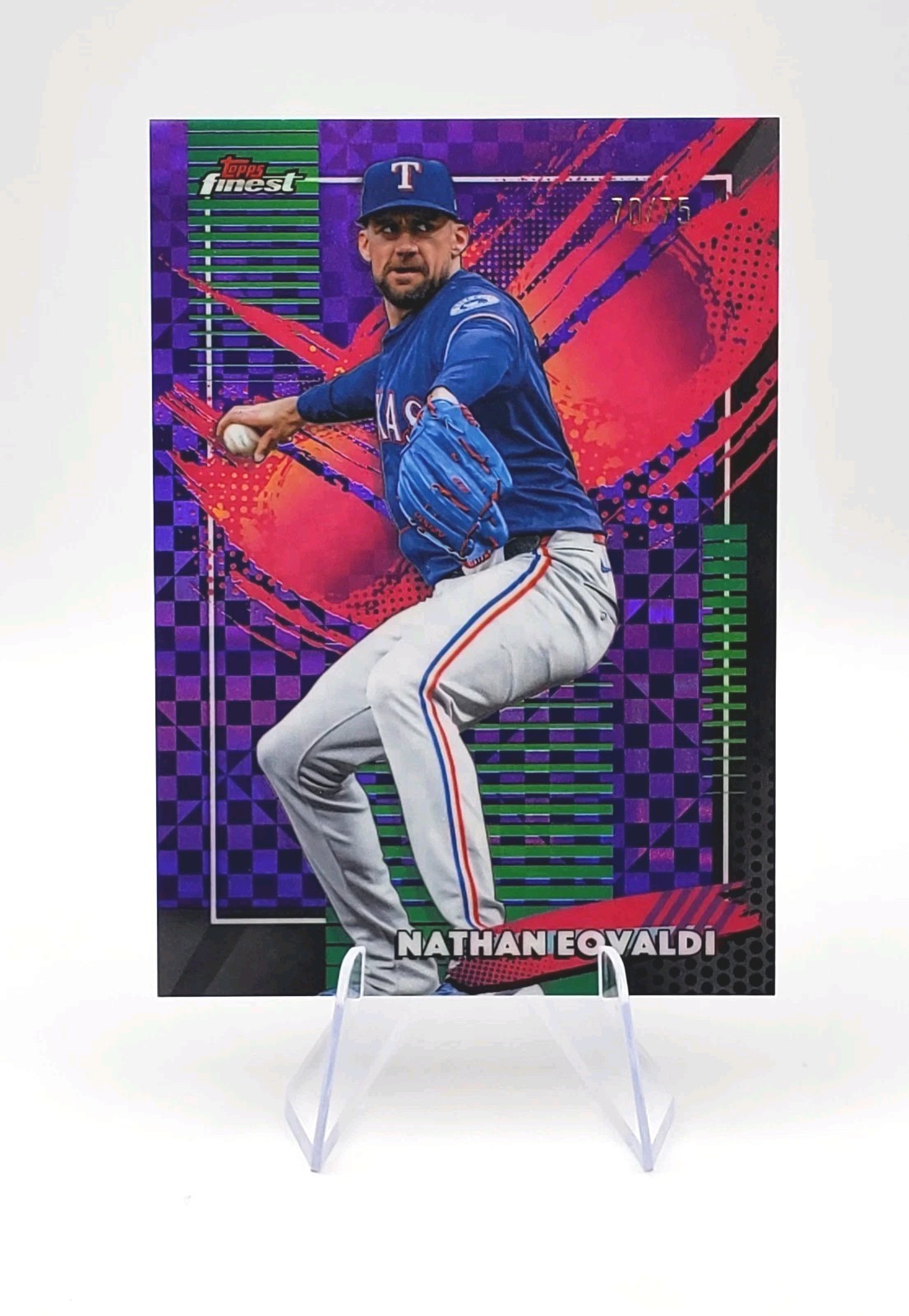 2026 Topps Finest - NATHAN EOVALDI #203 - Purple X-Fractor /75