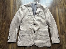 H&M 100% Linen Suit 38S Slim Fit “Desert Sand” W31 L28 BNWOT Immaculate RRP £229