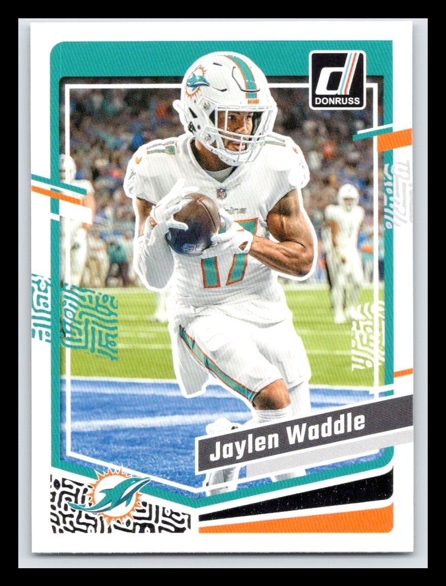 2023 Panini Donruss Jaylen Waddle #185 Miami Dolphins