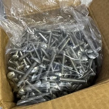 Box Of 1/4-20 x 2" Round Head Slotted Machine Screws  -  340 Qty
