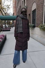 Cappotto lungo Zara bordeaux puffer medio idrorepellente antivento piumino con cappuccio nuovo con etichetta