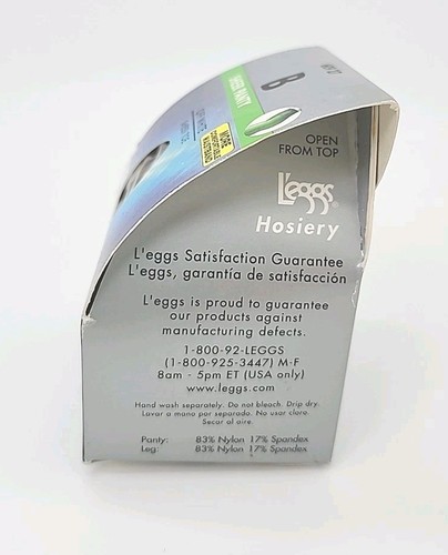 1 Par Pantimedias NIP L'eggs -Sheer Energy - Off-White Puntera Transparente Talla B - Imagen 4 de 5