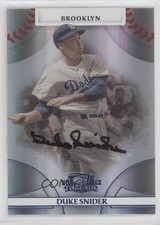 2008 Donruss Threads Platinum Signatures 8/25 Duke Snider #13 Auto HOF uk2
