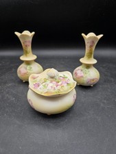 Vintage Nippon 3 PC Set Of  2 Perfume Bottles...