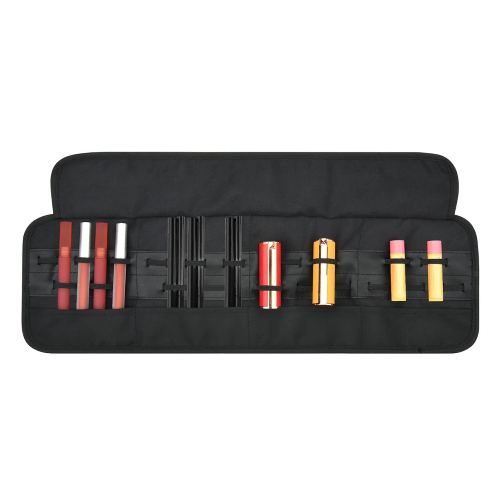 Lipstick Organizer Case Camping Essential Portable Travel Roll up Makeup Bag
