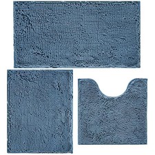 AINAHYVA Bathroom Rugs Chenille Bath mat 3 Piece Set, Super Absorbent, Strong...
