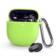 Silicone Cover for Bose QuietComfort Earbuds II 2022, Soft Glow green