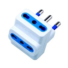AdattatorE Tripla Spina 16A 2 Presa Bipasso 16A/10A E Presa Bipasso Universale