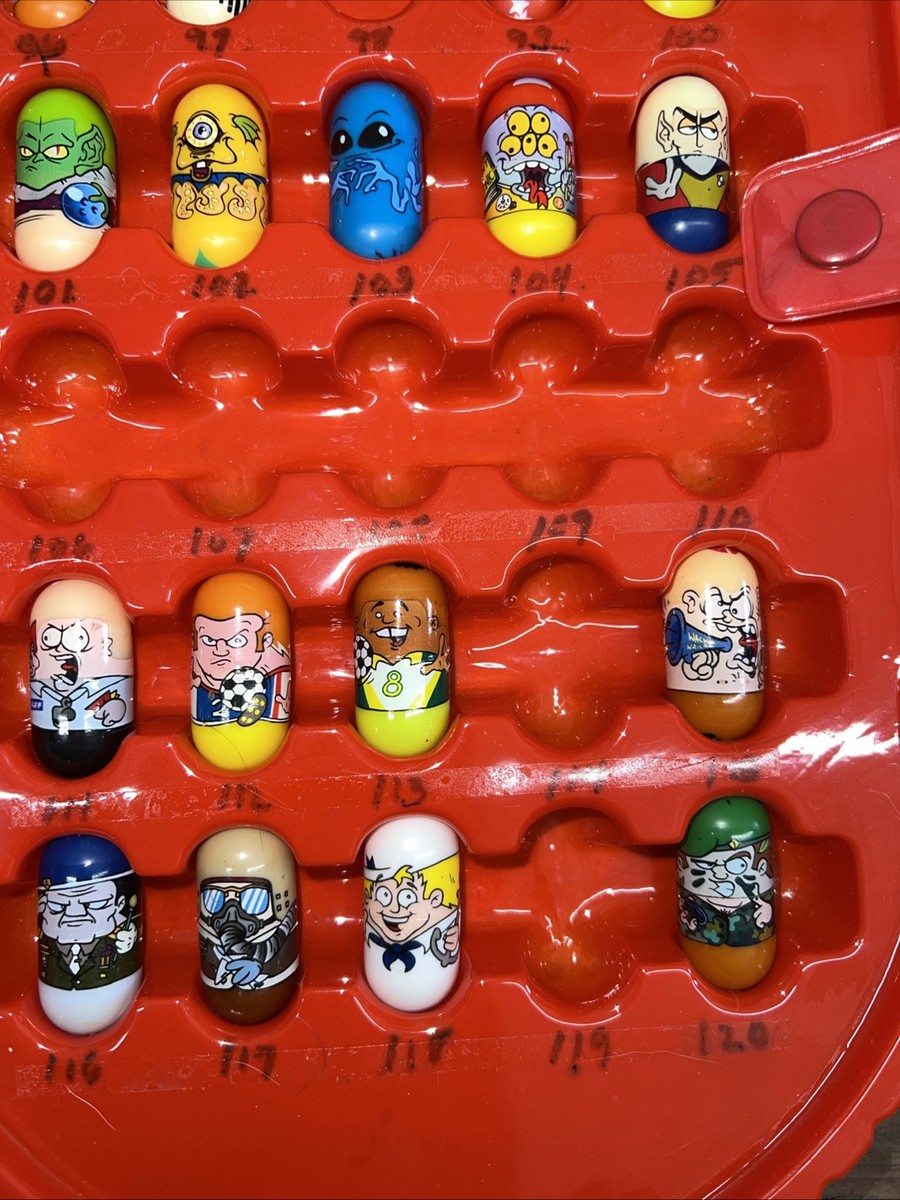 Mighty Beanz 61-120 SET Lot of 51 Beanz Series 1 + Collector Case