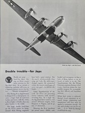 Boeing B-29 Superfortress Bomber Finish The Fight with War Bonds Print Ad 1945