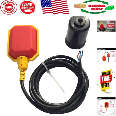 Precision Water Level Sensor Float Switch   Adjustable 10-Foot Tether Length