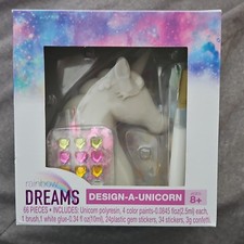 Rainbow Dreams Design-A-Unicorn Kids Craft Kit 66 Pieces Paints Stickers