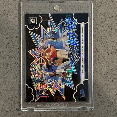 2025 Optic Best Tuddys Black Pandora Calvin Johnson Matthew Stafford 54/149