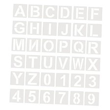 Honbay 36PCS Plastic Alphabet Letter Stencils Number Templates Art Craft
