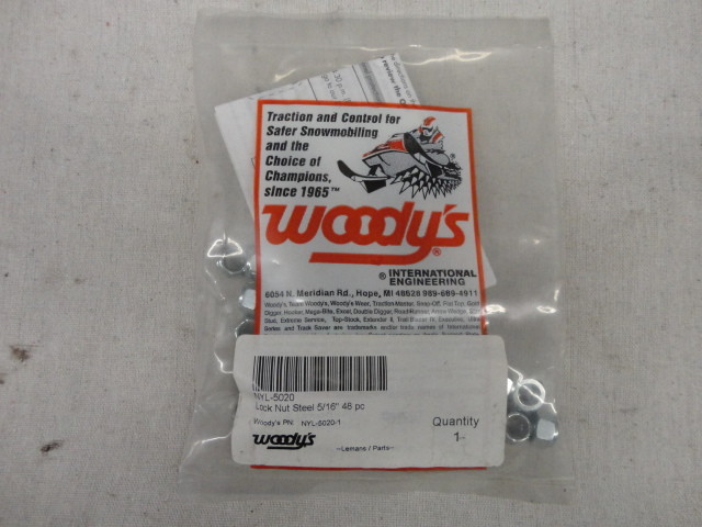 Woody's Steel Stud Lock Nut 5/16