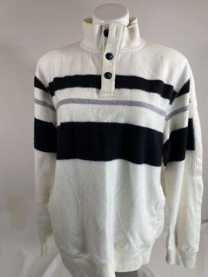 Chaps Rugby Shirt Mens XL Striped Long Sleeve Preppy Heritage Classic Style