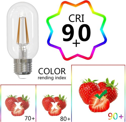 4Pack LED T14 Filament Light Bulb, E26, 5W(40W), Clear, 2700K, 450LM - Picture 7 of 9