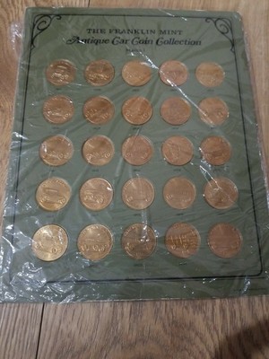 Vintage 1968 The Franklin Mint Antique Car Coin Collection Series 1 Ebay