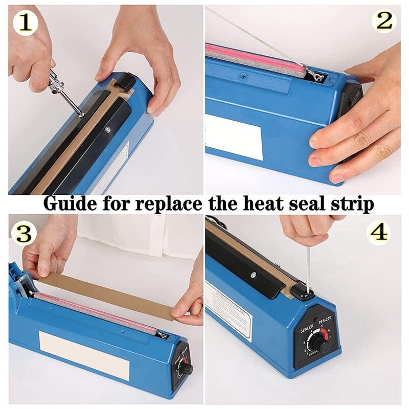 Impulse Sealer Replacement Parts 8 Inch2 mm Heat Seal Strips PTFE