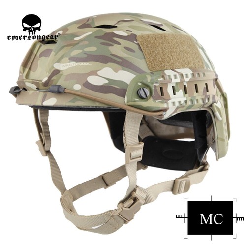 Emerson BJ Type Tactical Fast Helmet Advanced Adjustable Head Size w/ Side Rail - Picture 18 of 23