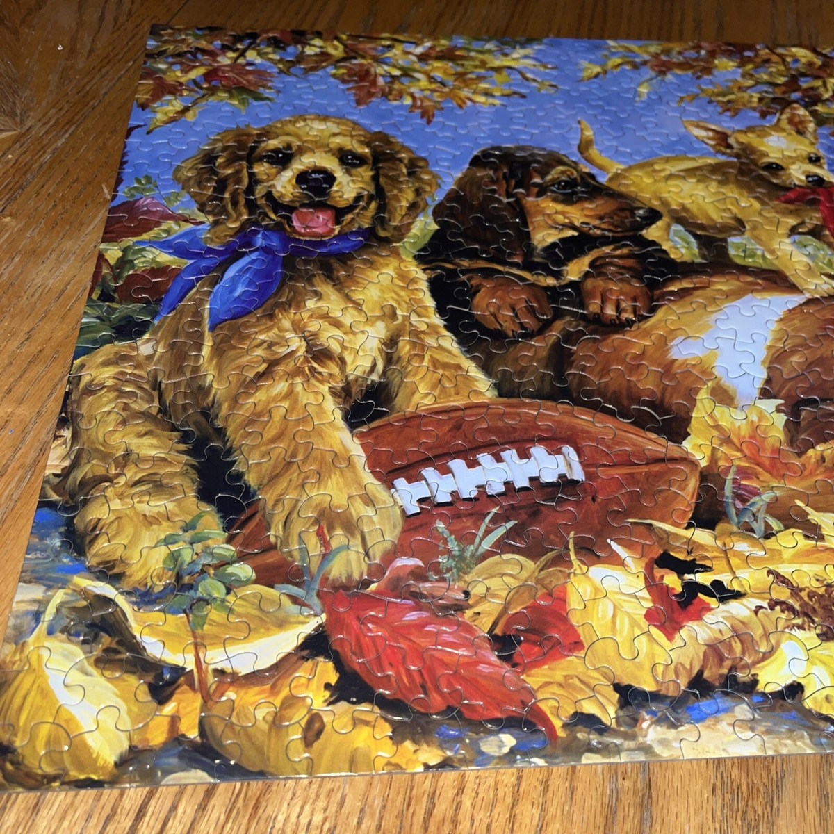 KI Puzzles LET'S PLAY FOOTBALL 550 Pc Jigsaw Puzzle The Art of