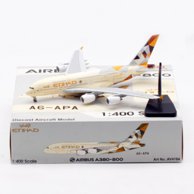 [値下げ]ETIHAD航空 AIRBUS A380 1/400 1:400 Aviation ETIHAD AIRBUS A380-800 Passenger Airplane