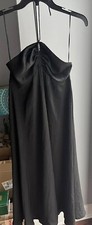 Banana Republic Women Black Dress Size XS Twist Neck Midi Strapless ($109.99)