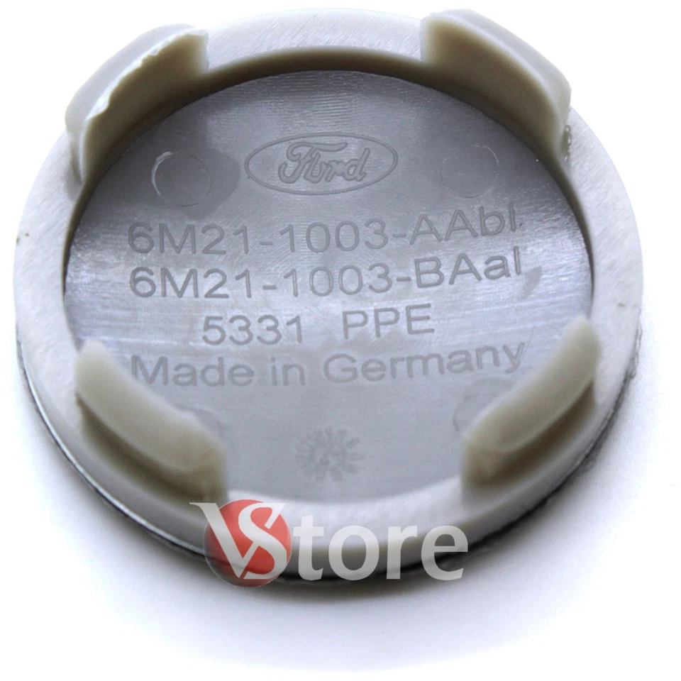 4 Tappi Coprimozzo per Cerchi in Lega Compatibili per Ford 54 mm Blu - Imagen 3 de 4