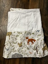 Sweet Jojo Designs Crib Skirt Woodland Fox Squirrel Deer Moose