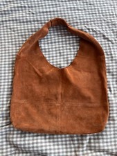 Urban Outfitters Brown Leather Suede Slouch Bag