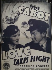 Love Takes Flight Pressbook 1937 Bruce Cabot, Beatrice Roberts