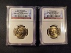 GEORGE WASHINGTON & JOHN TYLER Presidential $1 Dollar Set - NGC Certified BU FDI — photo 1