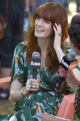 Florence Welch of Florence and the Machine backstage at 2012 Lolla- Old Photo 2