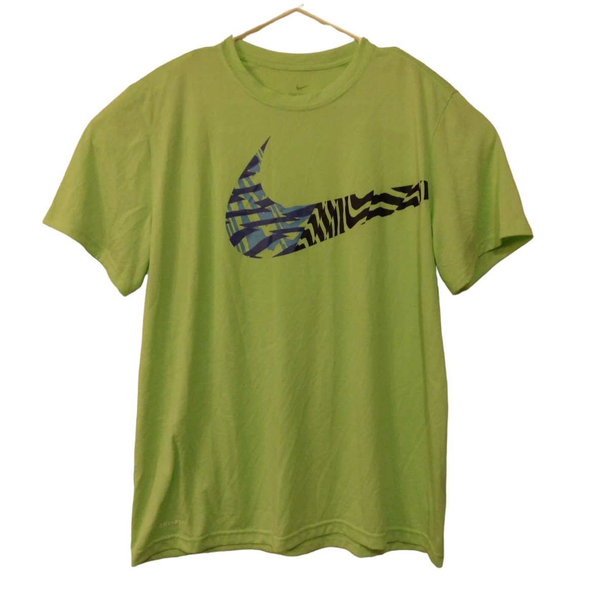 Nike swoosh legend tshirt mens XL Xlarge green retro swoosh logo