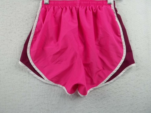 Nike Dri Fit Girls Pink & Maroon Shorts Lined Running Athletic Size XS Waist 21" - Picture 8 of 11