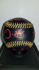 Washington Nationals 2019 Signed Black and Gold Baseball (5 Players)