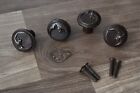 Vintage cast iron cabinet drawer door Moon Face knobs handles pull rustic 4 pcs