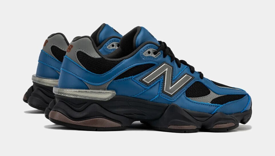 US SIZES[7-11]MEN'S NEW BALANCE 9060 RUNNING SHOES BLUE/BLACK STYLE# U9060NRH