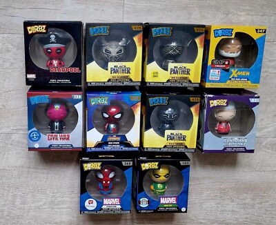 Funko Dorbz Marvel Avengers, Deadpool, Black Panther, Spider-Man, neu/OVP