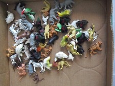 Interesting Lot of Vintage 1970s 80s Plastic Barnyard and Zoo Animals