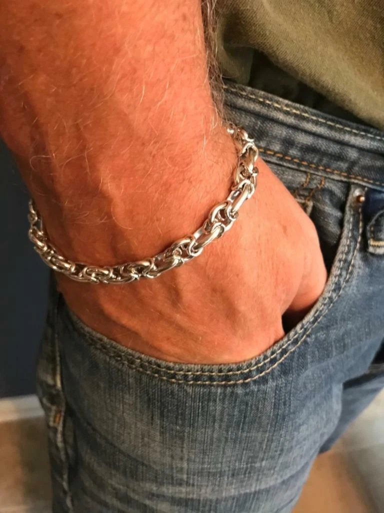 Silver jeans bracelet clearance