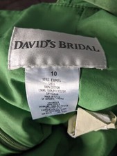 Green, Size 10, Halter top, Knee Length, Davids Bridal, Peom Dress