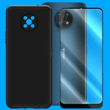 Portable 9H Screen Protector+Anti-Slip Protective Case for Nokia G50 TA-1390 USA