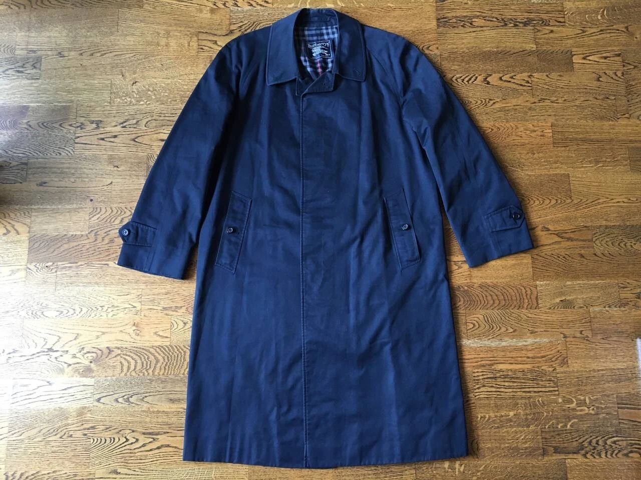 Impermeabile uomo vintage Burberry blu taglia 52 reg