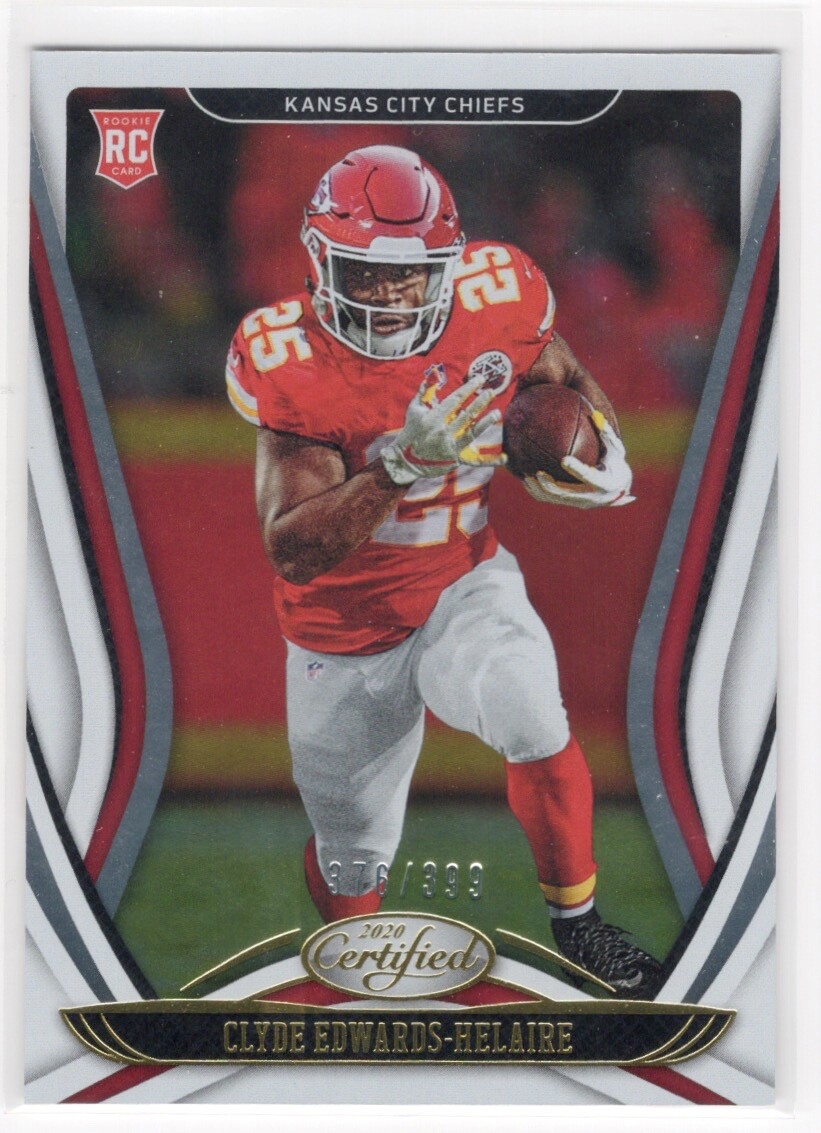 2020 Panini Certified Clyde Edwards Helaire #/399 Rookie Card RC