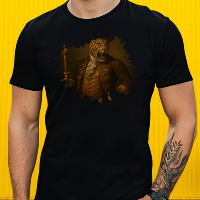T-Shirt Herren Tiger König Motiv Baumwolle Größe S bis 5XL