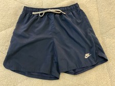 Nike Navy Blue Board Shorts Swim Trunks Bottoms Boys Size Large with liner