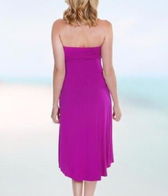 DOTTI S Passion Pink Tropical Punch High Low Dress Cover-up NWT $56 | eBay