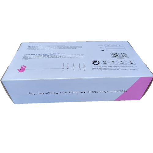 Disposable Vinyl Powder Free Gloves Pink - Picture 4 of 10
